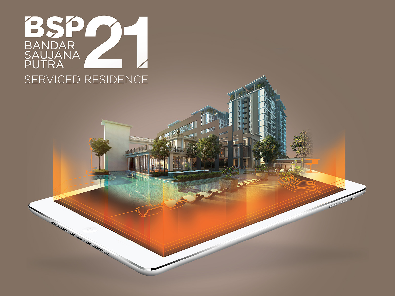 LBS Bina Group BSP21 facade emerging from a tablet device as cover image